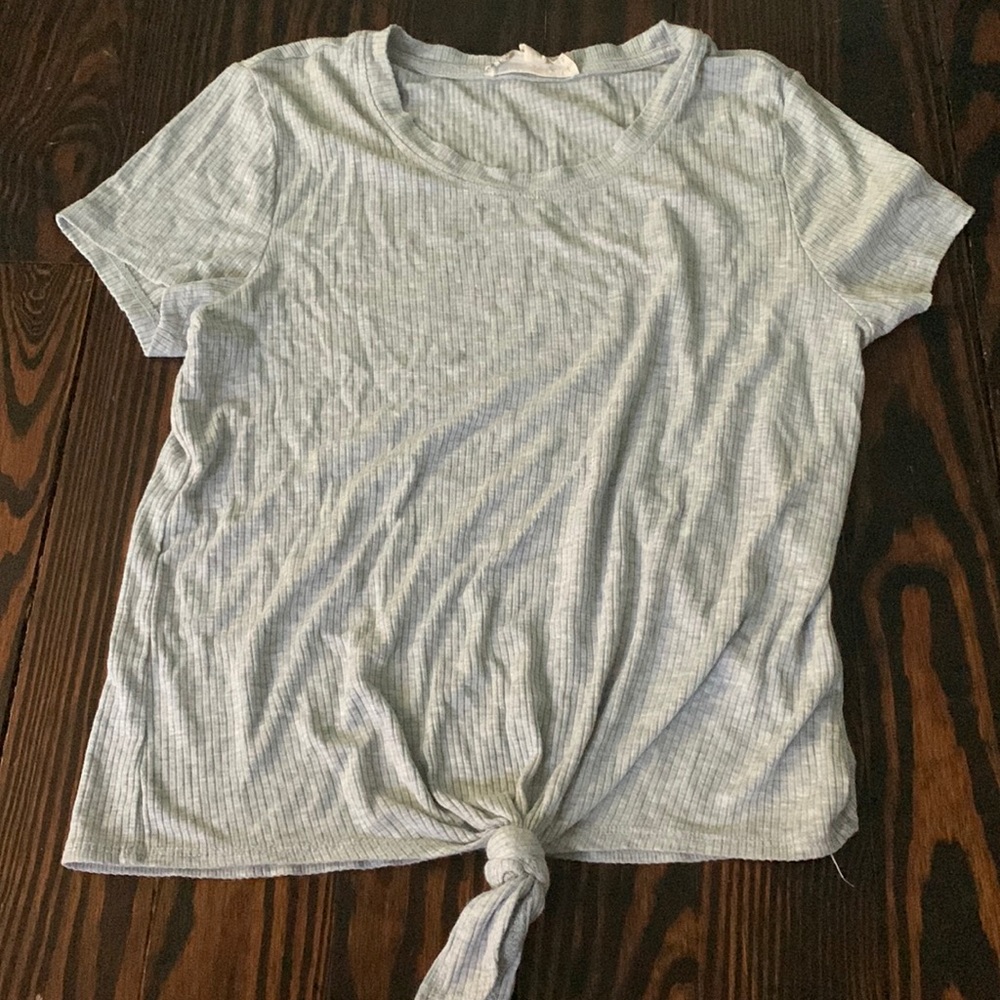 PINK REPUBLIC GREY T SHIRT